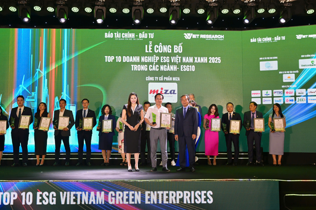 Miza Group vào Top 10 ESG Việt Nam xanh 2025 nhờ chiến lược phát triển kinh tế tuần hoàn