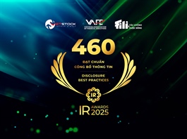 IR Awards 2025: 460 Doanh nghiệp đạt Chuẩn Công bố thông tin 2025 nhận Giấy chứng nhận danh hiệu