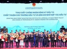 Haiphong attracts $15.6 billion in investment