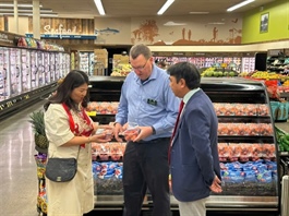 Vietnamese lychees on the shelves of the US retail giant Costco