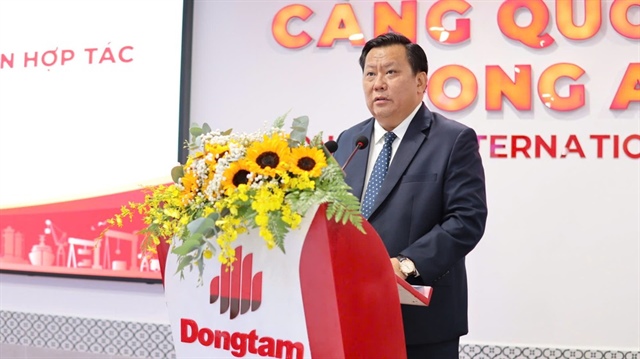 Ông Huỳnh Văn Sơn, Phó Chủ tịch UBND tỉnh Tây Ninh phát biểu tại sự kiện. Ảnh: CLA