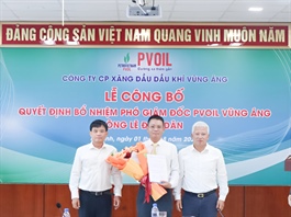 POV bổ nhiệm Kế toán trưởng PVOIL Hà Nội làm Phó Giám đốc