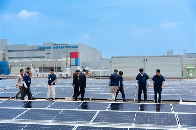 Samsung Electronics Vietnam inaugurates its first rooftop solar project at Bac Ninh factory