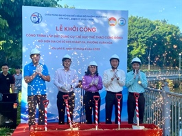 TP HCM: Phường Xuân Hòa khởi công công trình thể dục thể thao công cộng