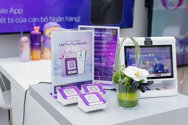 image of TPBank's booth at an exhibition
