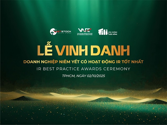 Lễ Vinh danh IR Awards lần thứ 15 sẽ được tổ chức vào ngày 02/10/2025