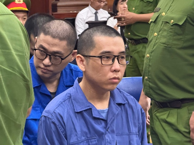 Bị cáo Huỳnh Long Nhu tại phiên tòa. Ảnh: HUỲNH THƠ