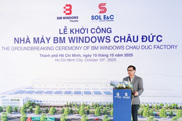 Ông Nguyễn Bá Dương tiếp tục mở rộng đế chế xây dựng: BM Windows khởi công nhà máy 100,000m2