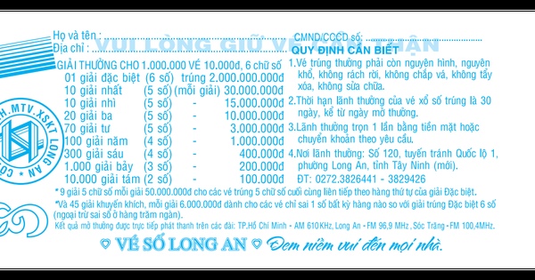 Xổ số miền Nam: 24 tờ vé số trúng giải đặc biệt “nổ” tại Tây Ninh