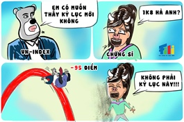 VN-Index giảm kỷ lục gần 95 điểm 