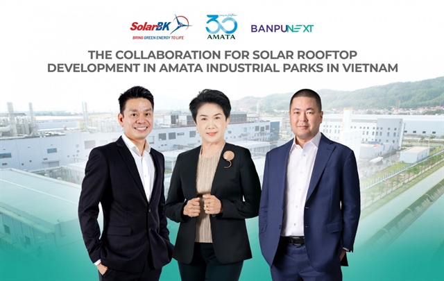 SolarBK, Banpu NEXT, and Amata VN to develop rooftop solar projects