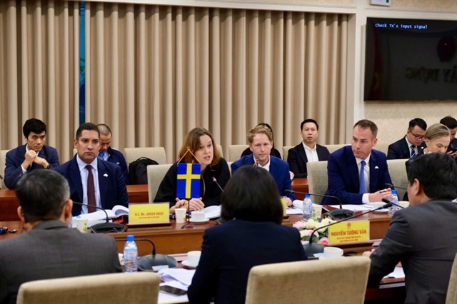 Constructive dialogue at the Ministry of Construction on Sweden–Vietnam cooperation in sustainable building and smart cities. Photo: Swedish Embassy