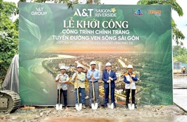 A&T Group chính thức khởi công chỉnh trang tuyến đường ven sông Sài Gòn