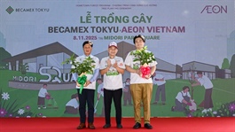 Becamex Tokyu, AEON Vietnam organise the tree plantation festival