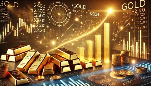 Giá vàng thế giới có xu hướng quay trở lại đỉnh cũ, nhưng vẫn đắt hơn 20 triệu đồng so với vàng miếng SJC tại thị trường trong nước. Ảnh minh họa