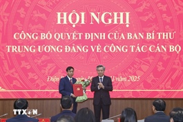 Điều động, chỉ định ông Lê Văn Lương giữ chức Phó Bí thư Tỉnh ủy Điện Biên