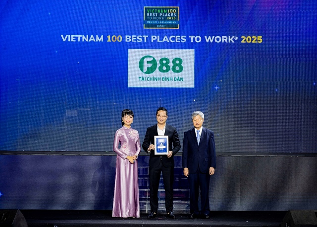F88 lập cú đúp giải thưởng về nơi làm việc tốt năm 2025