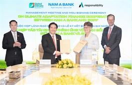 Nam A Bank and GCPF partner on climate adaptation finance