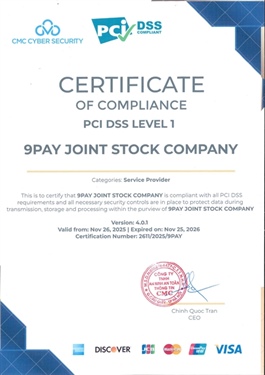 9Pay retains top global security certification