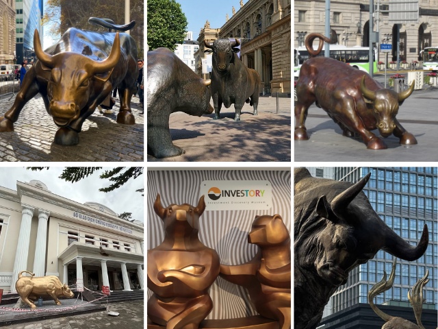 Muôn hình tượng đài “Bò – Gấu” ở các thị trường chứng khoán thế giới