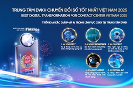 VietinBank đạt giải thưởng “Trung tâm Dịch vụ Khách hàng chuyển đổi số tốt nhất Việt Nam 2025”