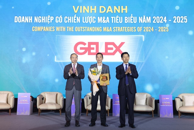 GELEX được vinh danh Doanh nghiệp có chiến lược M&A tiêu biểu 2024-2025