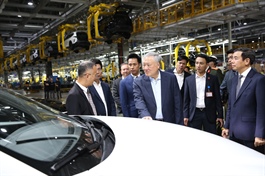 Phó Thủ tướng Nguyễn Hòa Bình làm việc với VinFast và Hateco tại Hải Phòng