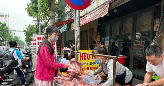 Giá thịt heo tại các chợ truyền thống đã tăng hơn so với 2 tháng trước đó. Ảnh: THU HÀ