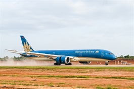 Sân bay Long Thành chính thức đón tàu bay thương mại đầu tiên