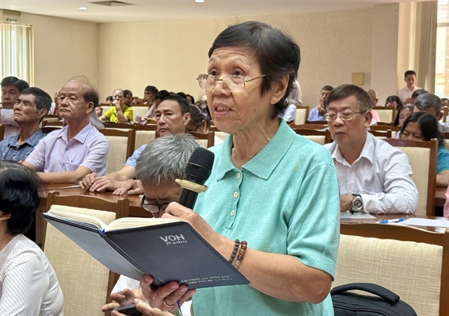 Cử tri Lê Thanh Loan (phường Bình Quới). Ảnh: N.THẢO