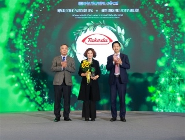 Takeda Vietnam awarded for ongoing support of Vietnam’s sustainability efforts