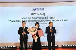 Bà Vũ Thị Thúy Ngà được bổ nhiệm làm Tổng Giám đốc Sở Giao dịch Chứng khoán Hà Nội