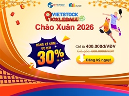 Vietstock Pickleball Chào Xuân 2026 - Sân khấu cho những cú "Dink" đỉnh cao: Đăng ký ngay trước giờ G
