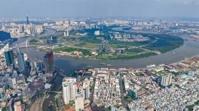 Trung tâm tài chính quốc tế tại TP.HCM sẽ được xây dựng trên khu đất 10ha nằm ngay trung tâm Khu đô thị mới Thủ Thiêm. Ảnh: THUẬN VĂN