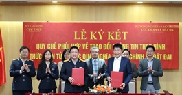 Liên thông dữ liệu điện tử trong xác định nghĩa vụ tài chính về đất đai