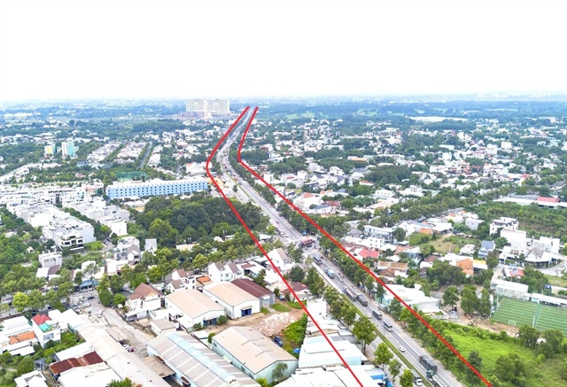 Tuyến đường sắt sẽ song song với đường Mỹ Phước Tân Vạn