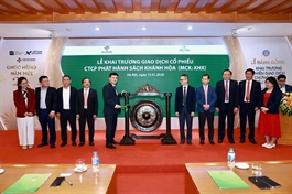 Phát hành sách Khánh Hòa chính thức đưa 5 triệu cổ phiếu KHX lên sàn