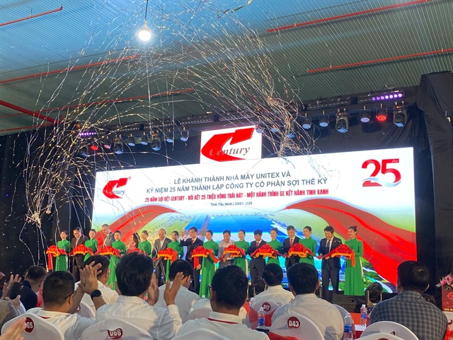 Sợi Thế Kỷ ra mắt nhà máy Unitex quy mô 60,000 tấn/năm | Vietstock