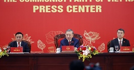 Tổng Bí thư Tô Lâm chủ trì Họp báo quốc tế thông báo kết quả Đại hội XIV của Đảng