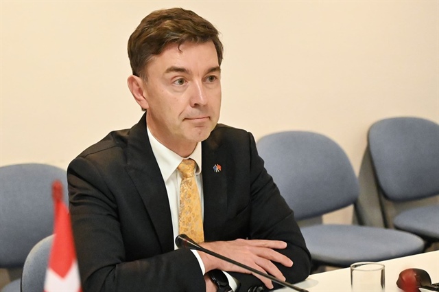 Đại sứ EU Julien Guerrier. Ảnh: KIỀU CHI