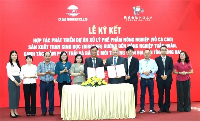 Đồng Nai, Japanese firm cooperate on producing biochar from cocoa husks for circular farming