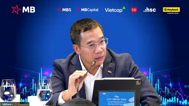 Chủ tịch Lưu Trung Thái: MB cấu trúc lại danh mục FDI, khai phá thị trường vàng, tài sản số trong năm 2026 | Vietstock