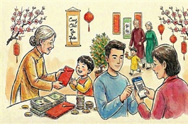 Tiền mới hay mã QR: Câu chuyện giữa “tiện” và “tình” ngày Tết