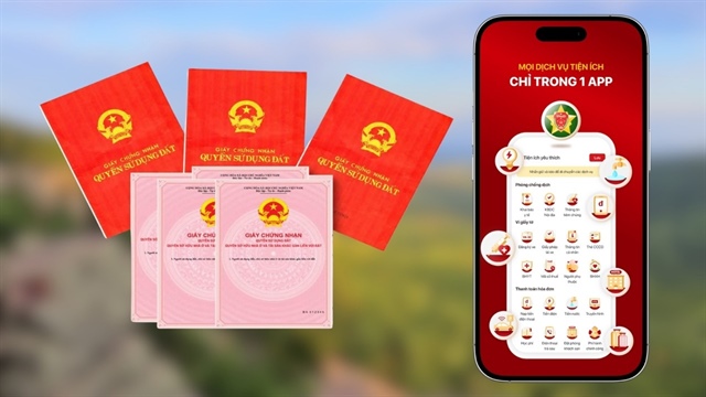 'Sổ đỏ' điện tử chính thức thay thế bản giấy trong thủ tục hành chính. Ảnh minh hoạ.