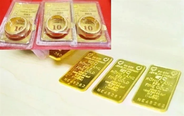 Giá vàng trong nước chênh lệch lớn giữa các thương hiệu.