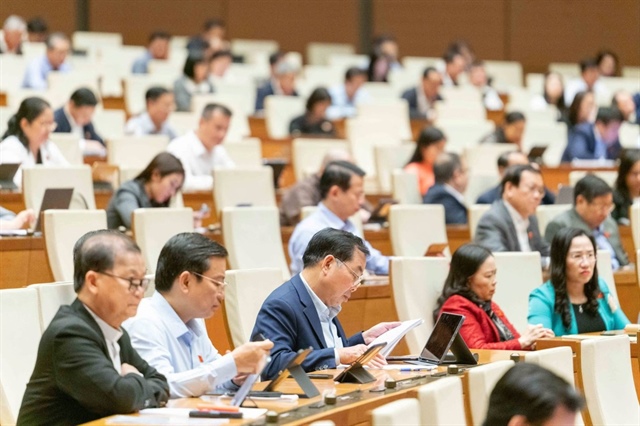 Các đại biểu tham dự kỳ họp thứ 10, Quốc hội khóa XV. Ảnh: QH