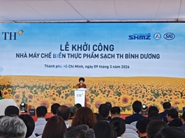 TH khởi công nhà máy chế biến thực phẩm sạch TH Bình Dương hơn 6,000 tỷ