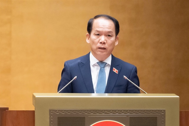 Bộ trưởng Bộ Tư pháp Hoàng Thanh Tùng. Ảnh: QH