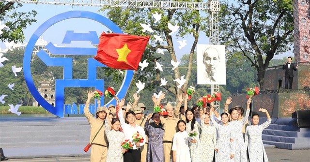 Chương trình 'Ngày hội Văn hoá vì hoà bình' tại Hà Nội. Ảnh: T.PHÚ