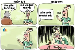 Giá dầu diesel trong nước giảm mạnh